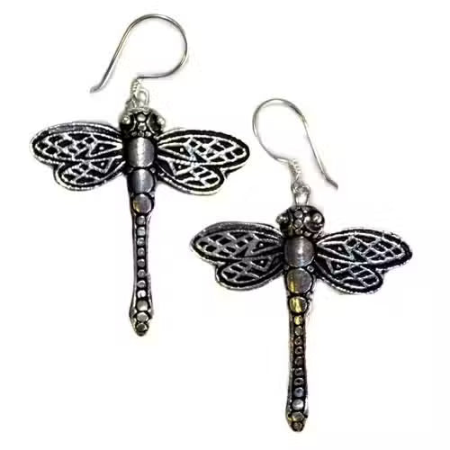 Handcrafted Sterling Silver Earrings – Dragonflies