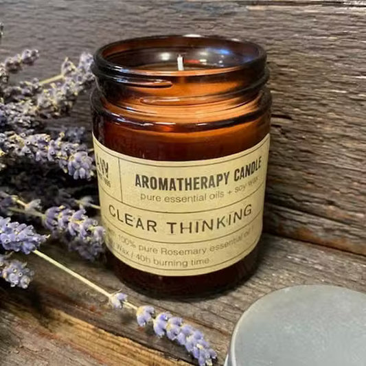 Clear Thinking – Luxury Aromatherapy Candle with Hand-Poured Soy and Essential Oils