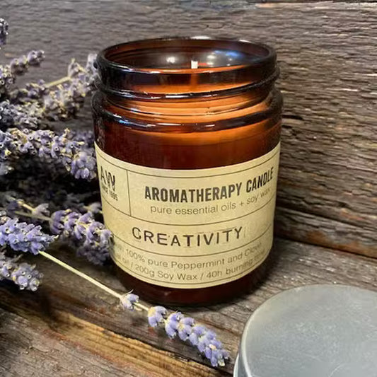Creativity – Luxury Aromatherapy Candle with Hand-Poured Soy and Essential Oils