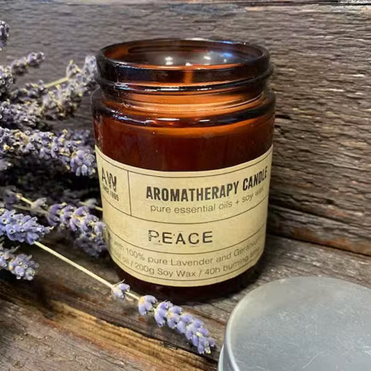 Peace – Luxury Aromatherapy Candle with Hand-Poured Soy and Essential Oils
