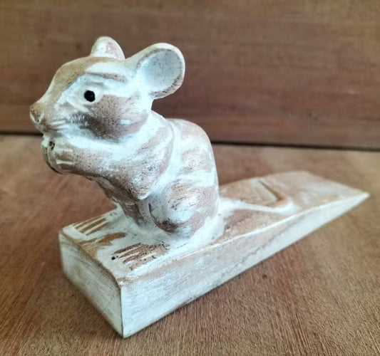 Individually Hand Carved Doorstop – Dormouse