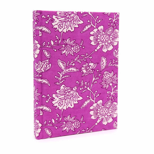 Handcrafted Cotton Bound Notebook – Antique Fuchsia
