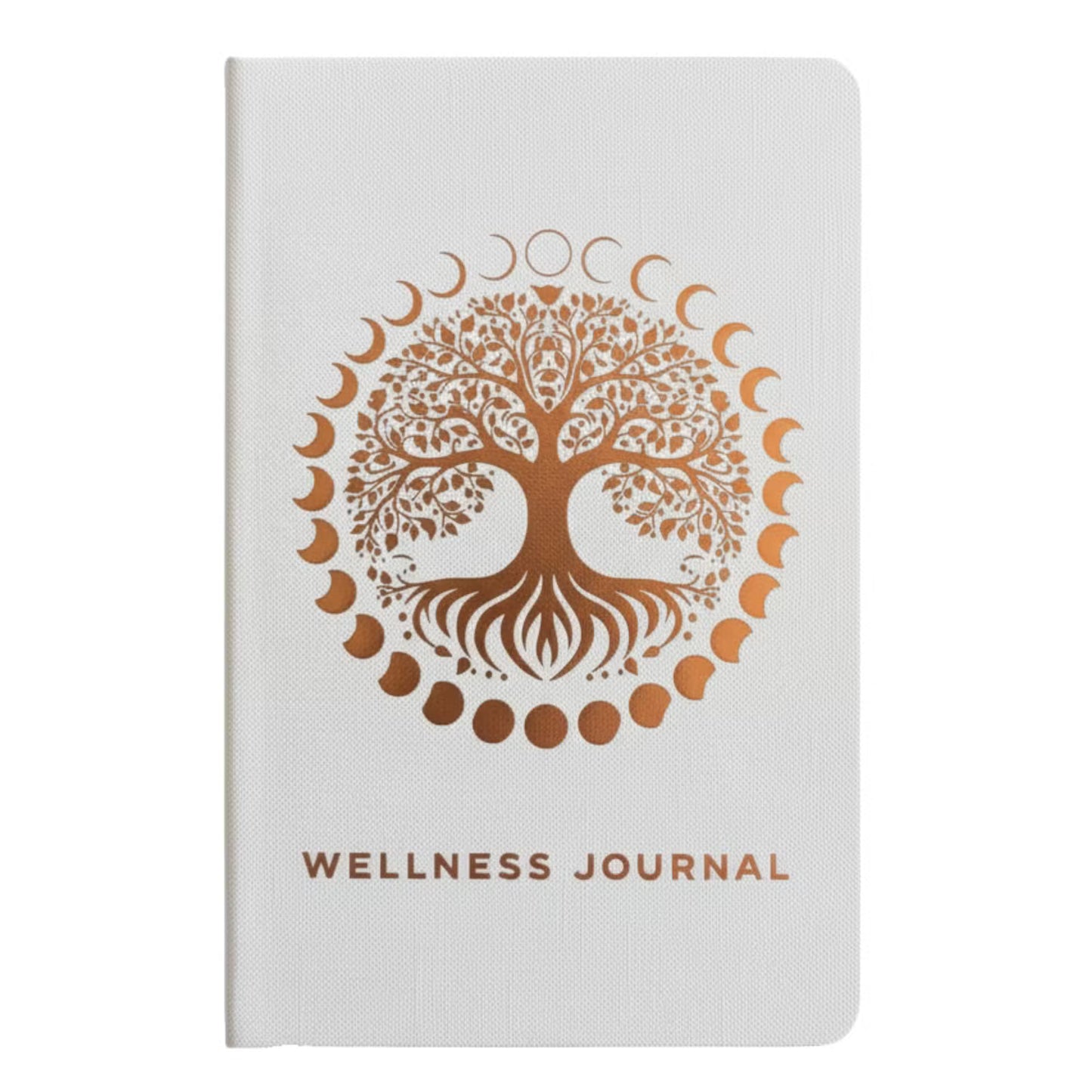White Wellness Journal – Rose Gold Tree of Life