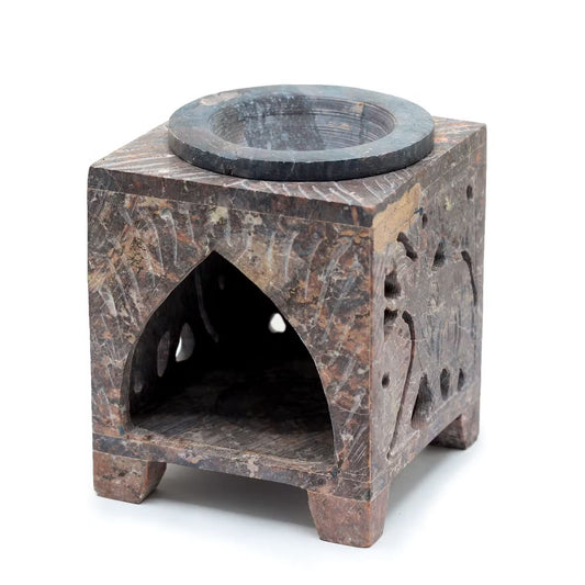 Elephant Harmony Soapstone Oil Burner