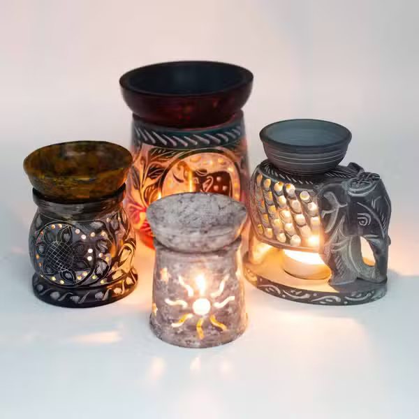 Om Serenity Soapstone Oil Burner
