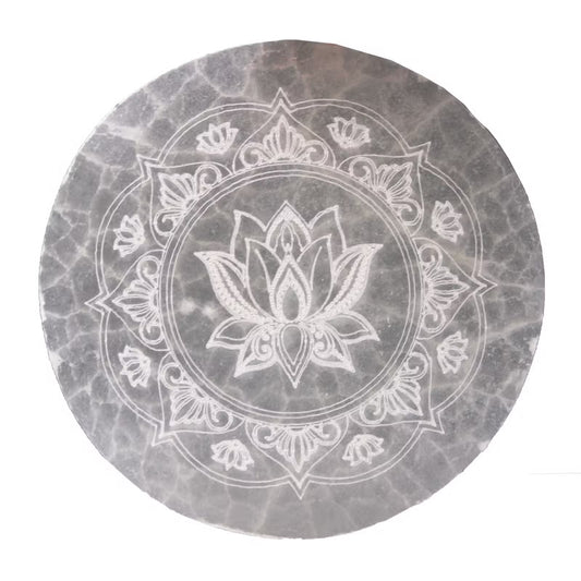 selenite charging plate mandala design