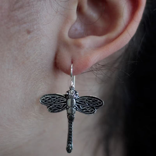 Handcrafted Sterling Silver Earrings – Dragonflies