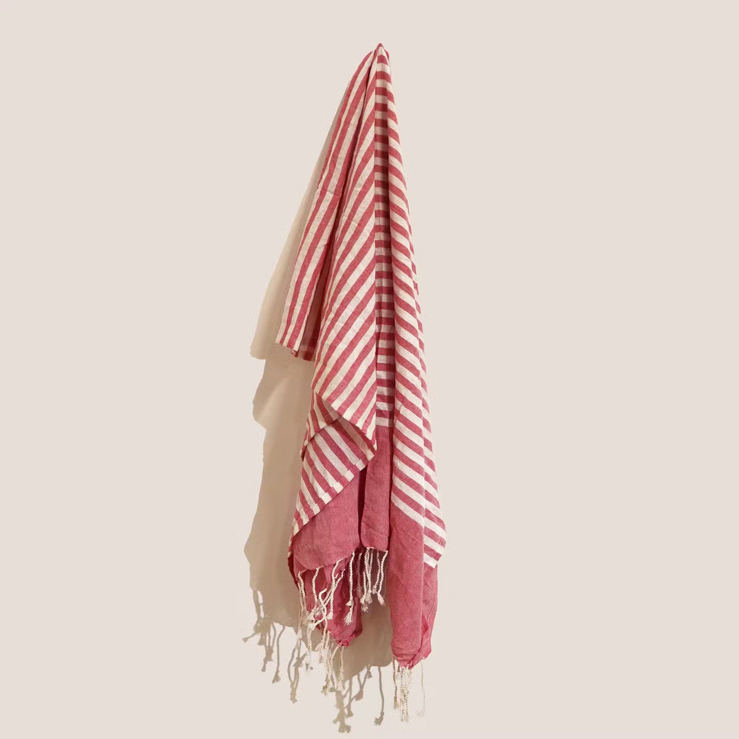Handmade Cotton Pareo Throw – Hot Pink