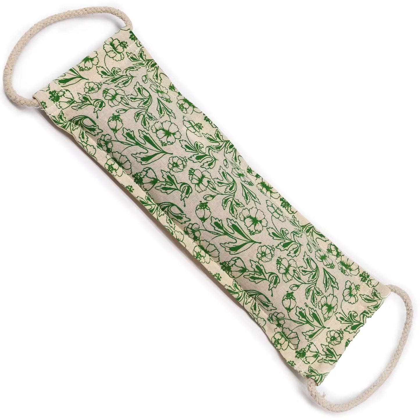 Natural Cotton Lavender Wheat Bag – Delicate Floral Print - Green