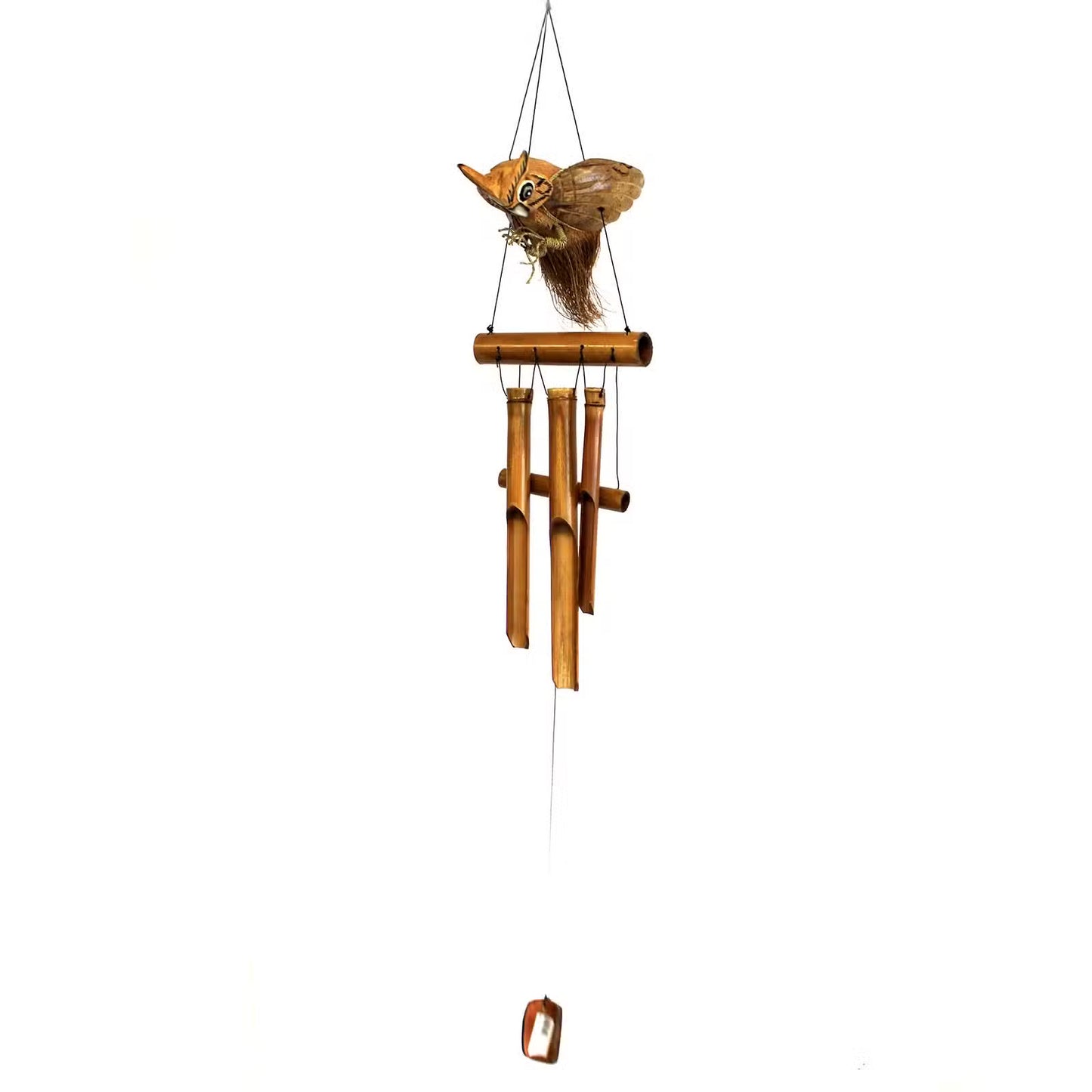 Night Watcher – Coconut Owl Bamboo Wind Chime