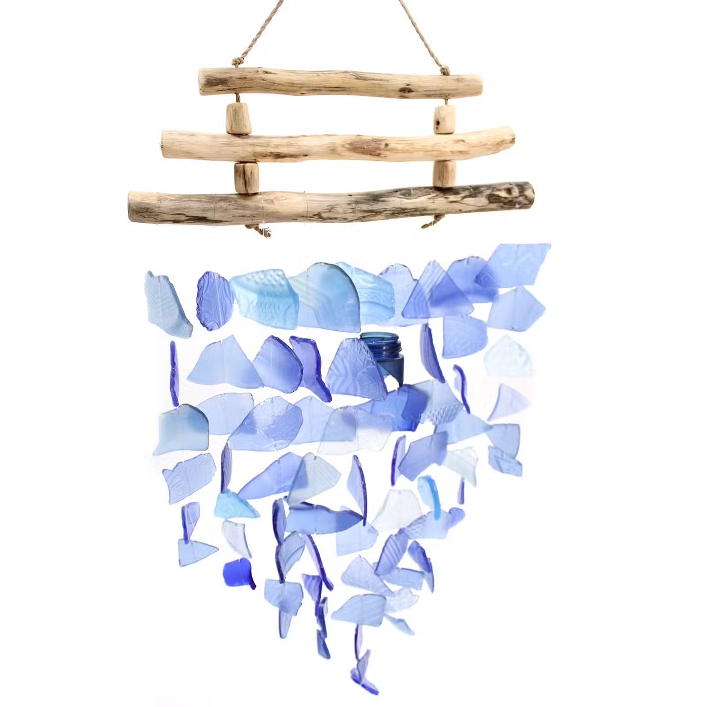 Ocean Song - Recycled Glass & Driftwood Wind Chime