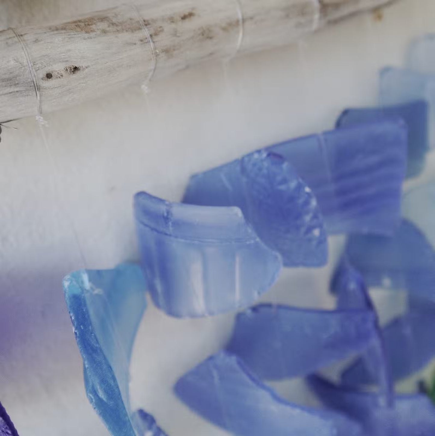 Ocean Song - Recycled Glass & Driftwood Wind Chime